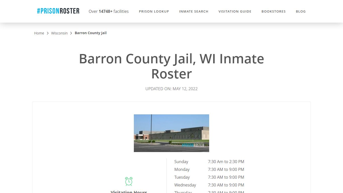 Barron County Jail, WI Inmate Roster